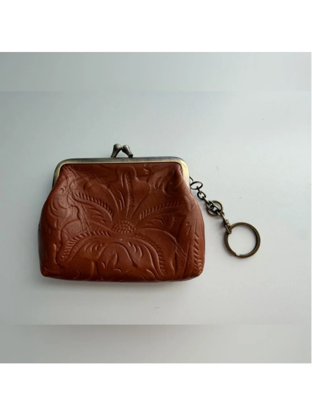 Patricia Nash Leather Borse Coin Purse in Florence Tan